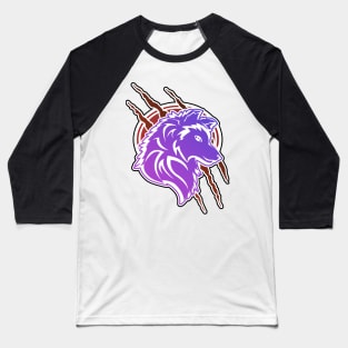 Wild wolf with claws Baseball T-Shirt